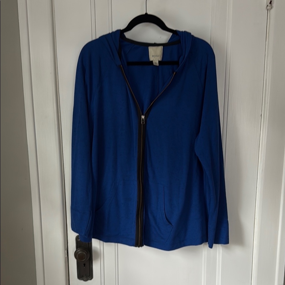 Sejour Blue Hoodie Jacket